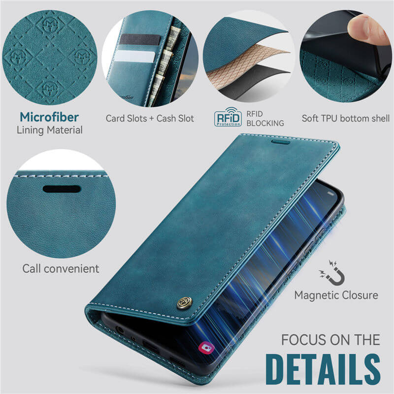 CaseMe Samsung Galaxy A13 5G Magnetic Wallet Case with RFID Blocking