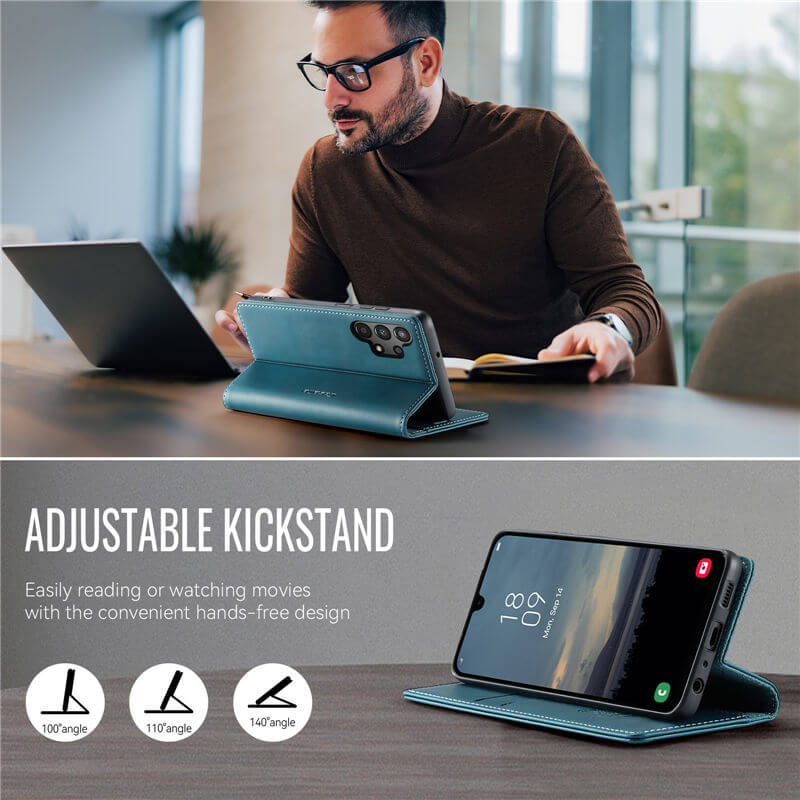 CaseMe Samsung Galaxy A13 5G Magnetic Wallet Case with RFID Blocking