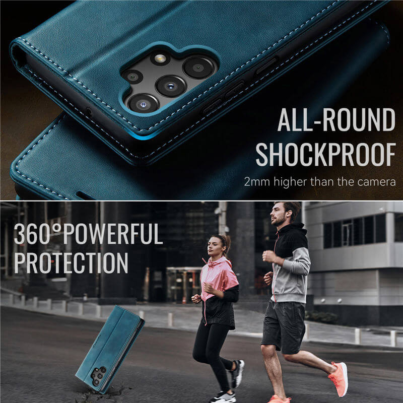 CaseMe Samsung Galaxy A13 5G Magnetic Wallet Case with RFID Blocking