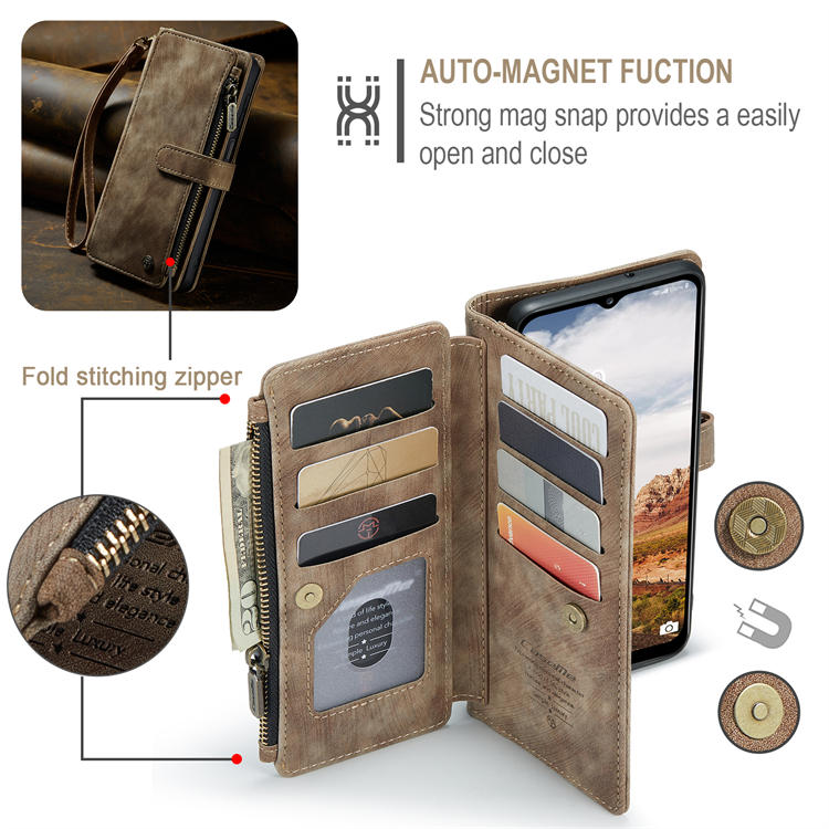 CaseMe Samsung Galaxy A13 5G Wallet Kickstand Case Coffee