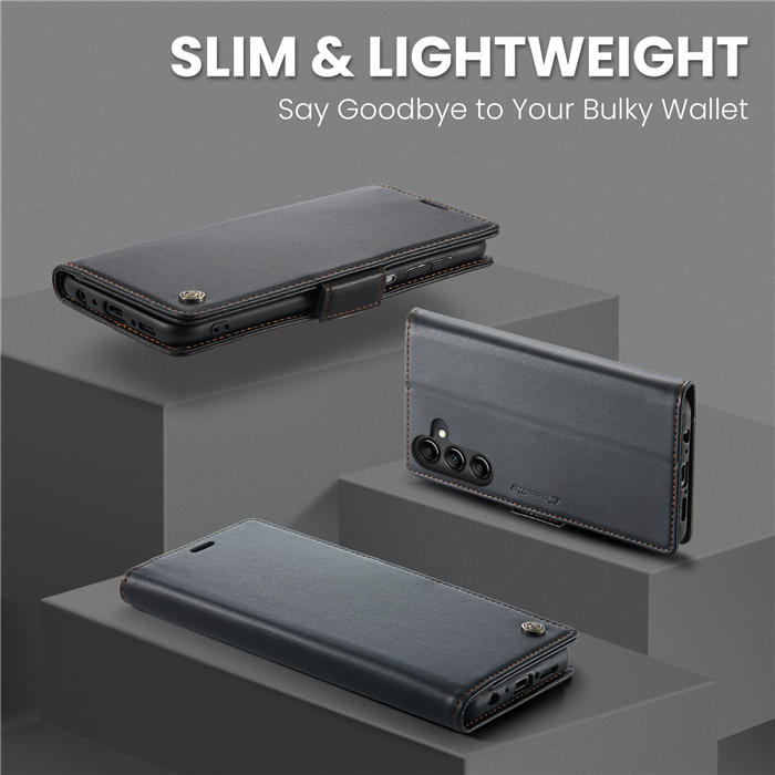 CaseMe Samsung Galaxy A14 Wallet RFID Blocking Magnetic Buckle Case