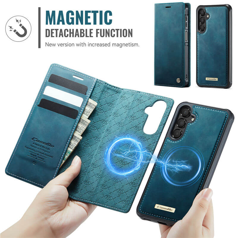 CaseMe Samsung Galaxy A14 2-in-1 Magnetic Wallet Case with RFID Blocking