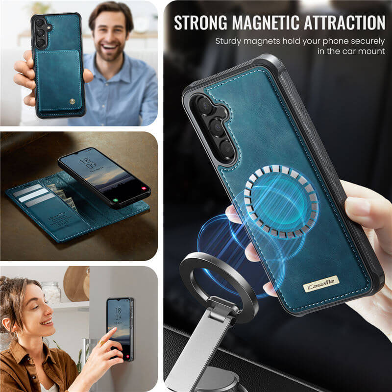 CaseMe Samsung Galaxy A14 2-in-1 Magnetic Wallet Case with RFID Blocking