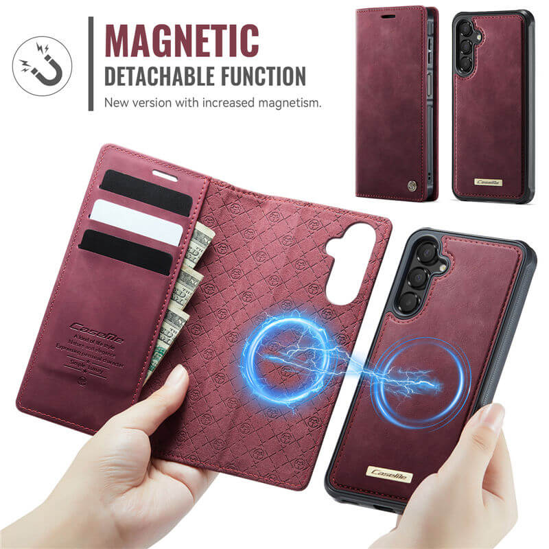 CaseMe Samsung Galaxy A14 2-in-1 Magnetic Wallet Case with RFID Blocking