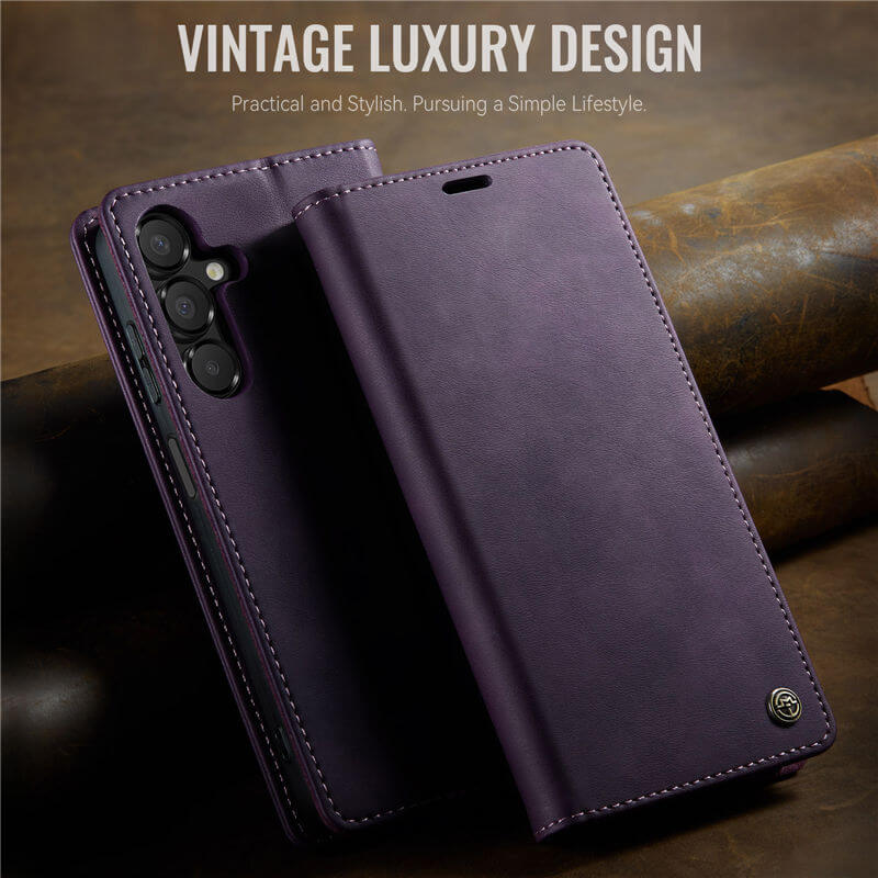 CaseMe Samsung Galaxy A14 Magnetic Wallet Case with RFID Blocking