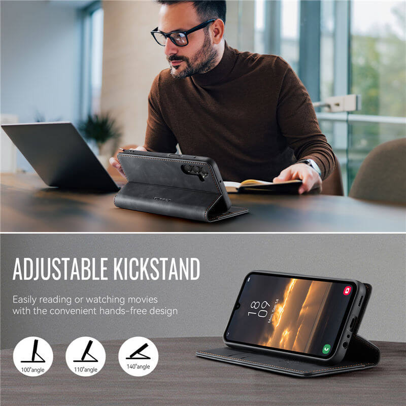 CaseMe Samsung Galaxy A15 Magnetic Wallet Case with RFID Blocking