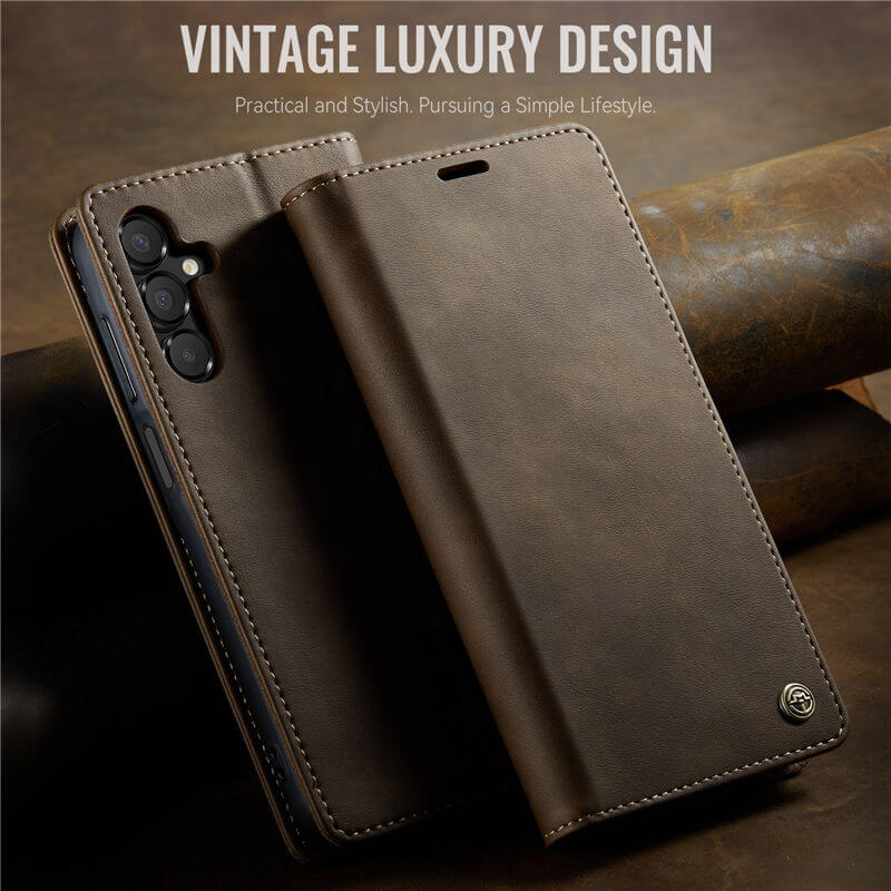 CaseMe Samsung Galaxy A15 Magnetic Wallet Case with RFID Blocking