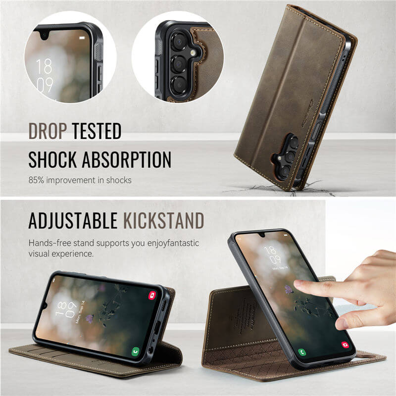 CaseMe Samsung Galaxy A15 2-in-1 MagSafe Wallet Case with RFID Blocking