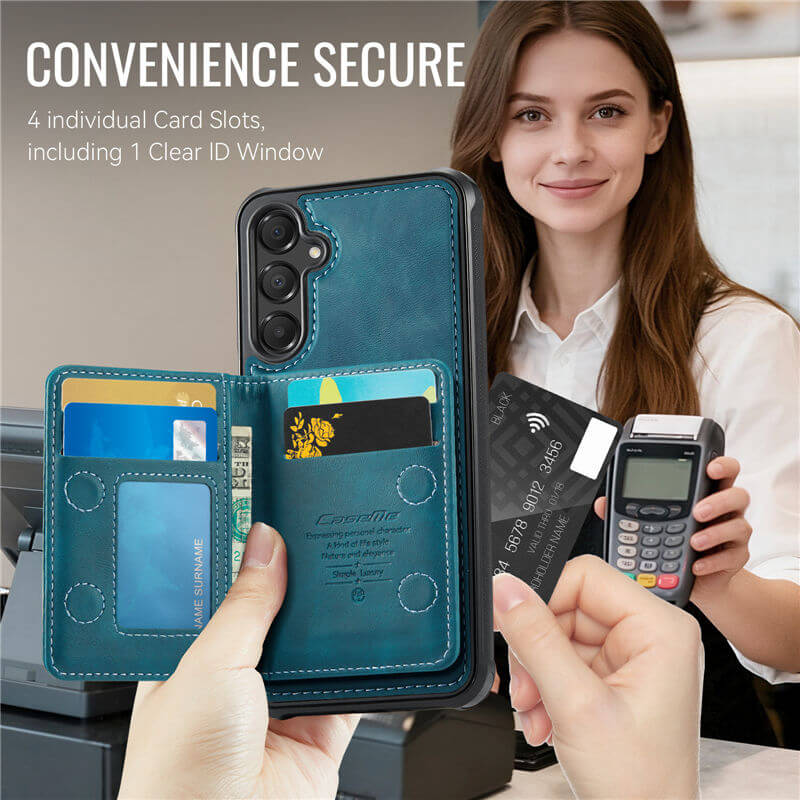 CaseMe Samsung Galaxy A15 2-in-1 Magnetic Wallet Case