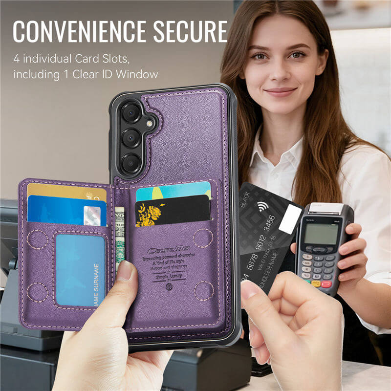 CaseMe Samsung Galaxy A15 2-in-1 Magnetic Wallet Case