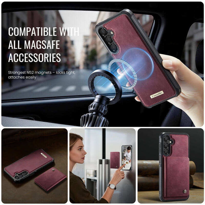 CaseMe Samsung Galaxy A15 2-in-1 Magnetic Wallet Case