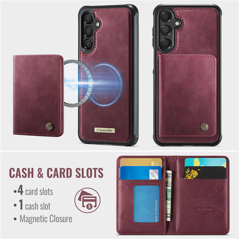 CaseMe Samsung Galaxy A15 2-in-1 Magnetic Wallet Case