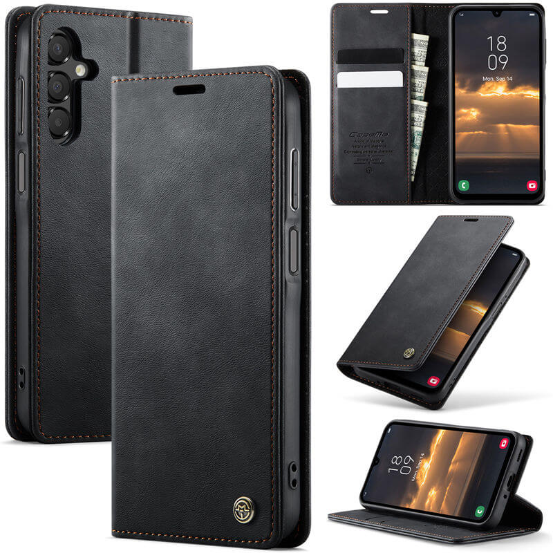 CaseMe Samsung Galaxy A16 5G Magnetic Wallet Case with RFID Blocking Black