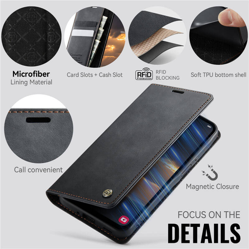 CaseMe Samsung Galaxy A16 5G Magnetic Wallet Case with RFID Blocking