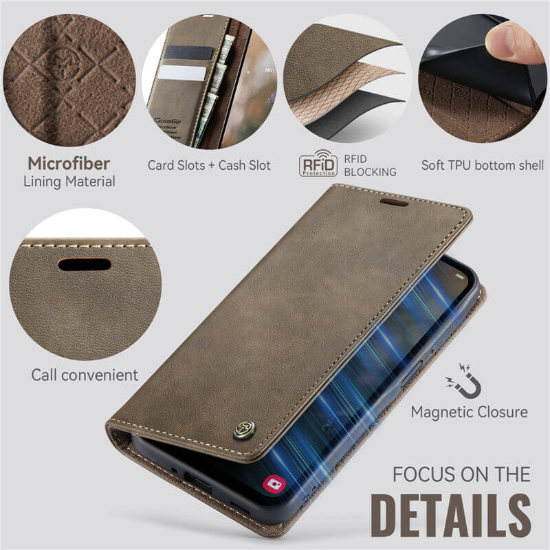 CaseMe Samsung Galaxy A16 5G Magnetic Wallet Case with RFID Blocking