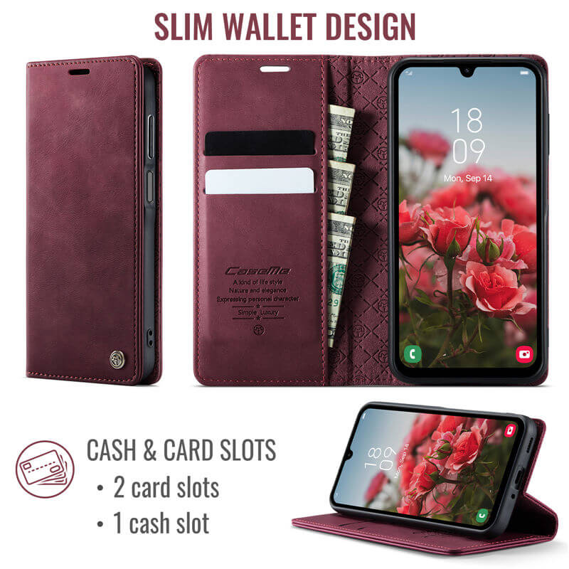 CaseMe Samsung Galaxy A16 5G Magnetic Wallet Case with RFID Blocking