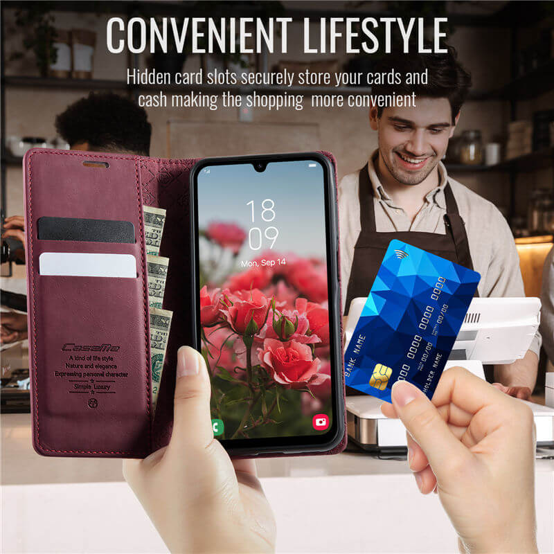 CaseMe Samsung Galaxy A16 5G Magnetic Wallet Case with RFID Blocking