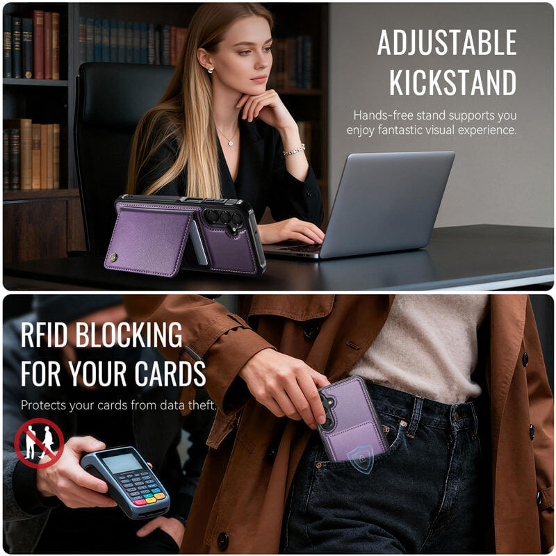 CaseMe Samsung Galaxy A17 2-in-1 Magnetic Wallet Case