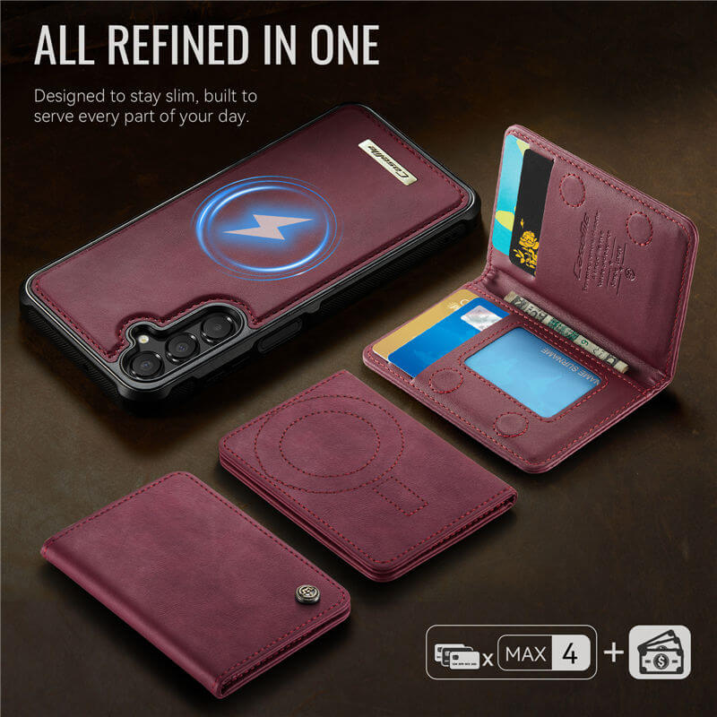 CaseMe Samsung Galaxy A16 5G 2-in-1 Magnetic Wallet Case