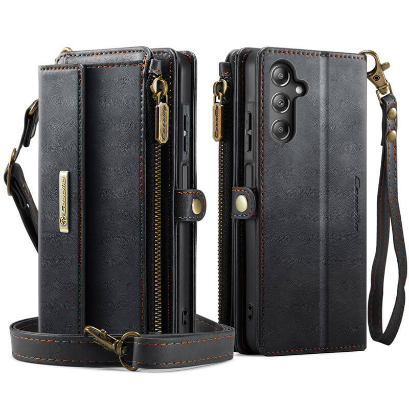 CaseMe Samsung Galaxy A16 5G Wallet Case – RFID Blocking, 9 Card Slots, Crossbody Strap