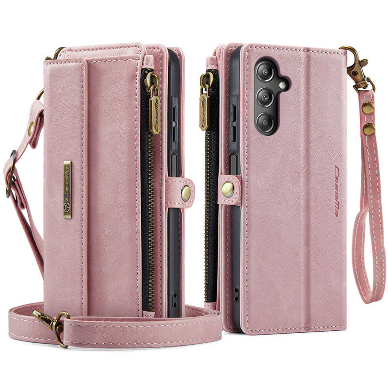CaseMe Samsung Galaxy A16 5G Wallet Case – RFID Blocking, 9 Card Slots, Crossbody Strap