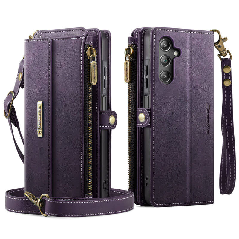 CaseMe Samsung Galaxy A16 5G Wallet Case – RFID Blocking, 9 Card Slots, Crossbody Strap