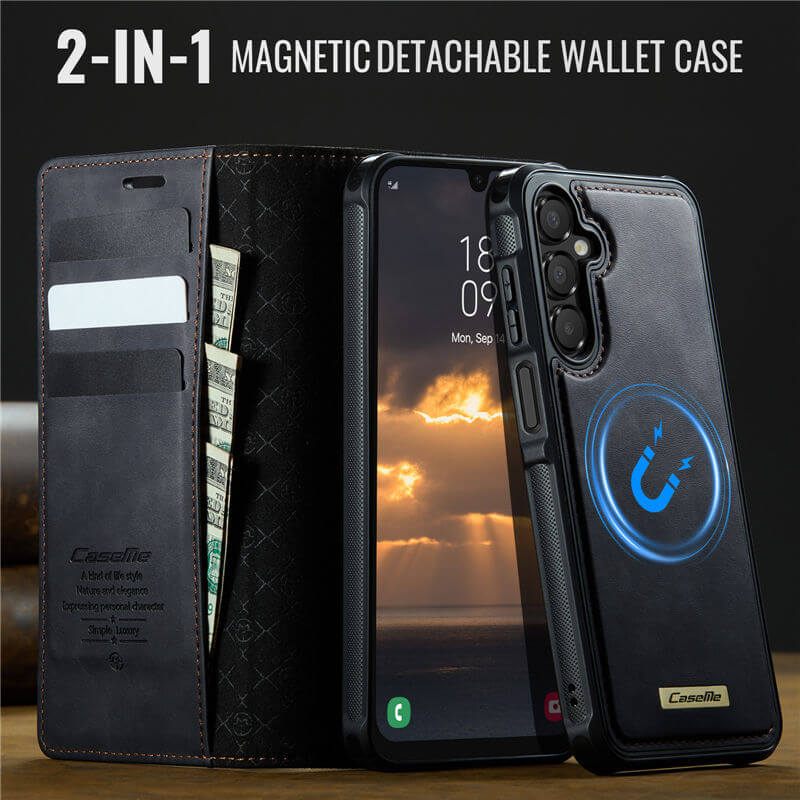 CaseMe Samsung Galaxy A16 5G 2-in-1 Magnetic Wallet Case with RFID Blocking