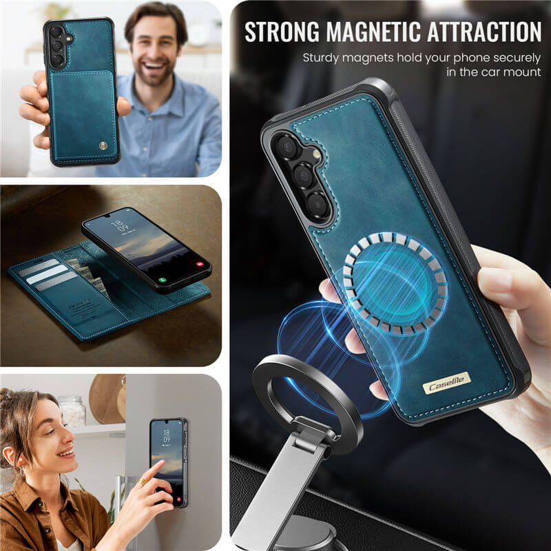 CaseMe Samsung Galaxy A16 5G 2-in-1 Magnetic Wallet Case with RFID Blocking