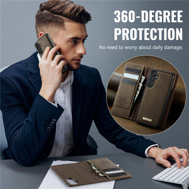 CaseMe Samsung Galaxy A16 5G 2-in-1 Magnetic Wallet Case with RFID Blocking