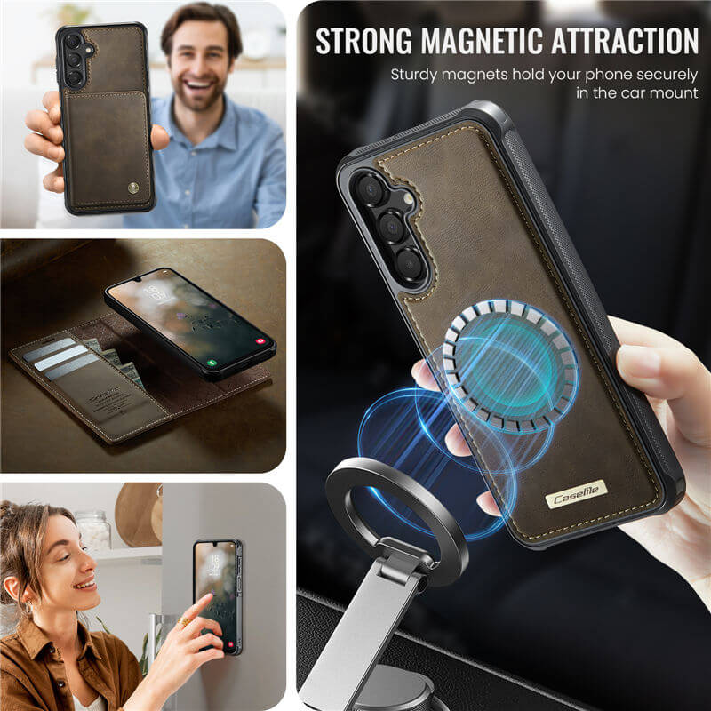 CaseMe Samsung Galaxy A16 5G 2-in-1 Magnetic Wallet Case with RFID Blocking