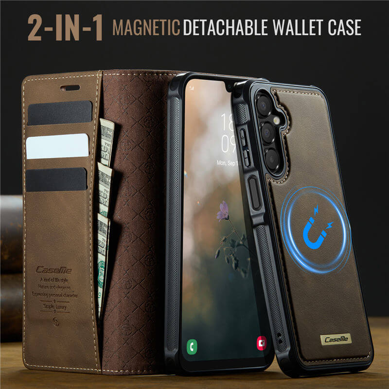 CaseMe Samsung Galaxy A16 5G 2-in-1 Magnetic Wallet Case with RFID Blocking
