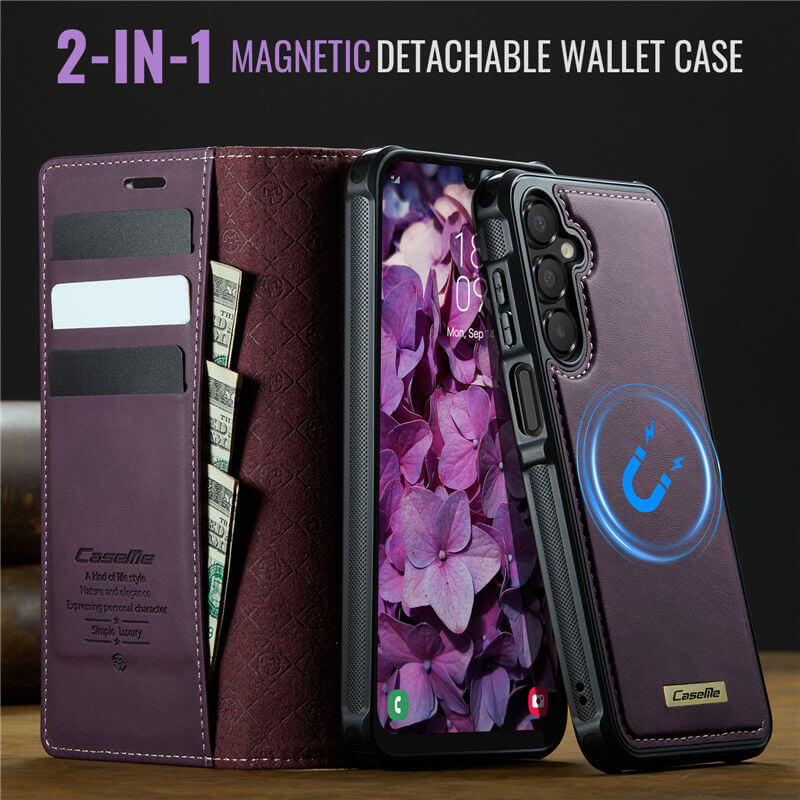 CaseMe Samsung Galaxy A16 5G 2-in-1 Magnetic Wallet Case with RFID Blocking