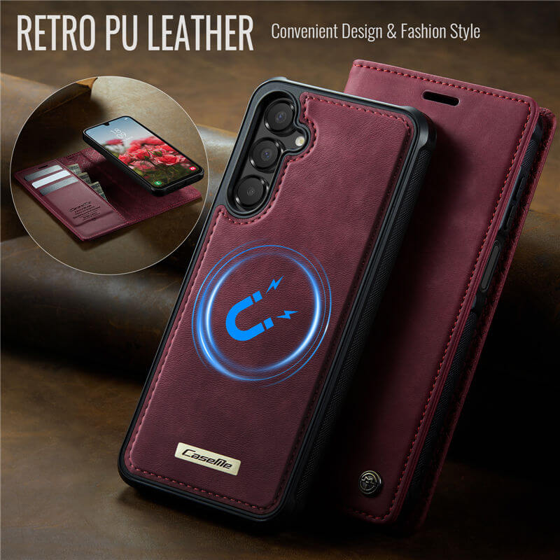 CaseMe Samsung Galaxy A16 5G 2-in-1 Magnetic Wallet Case with RFID Blocking