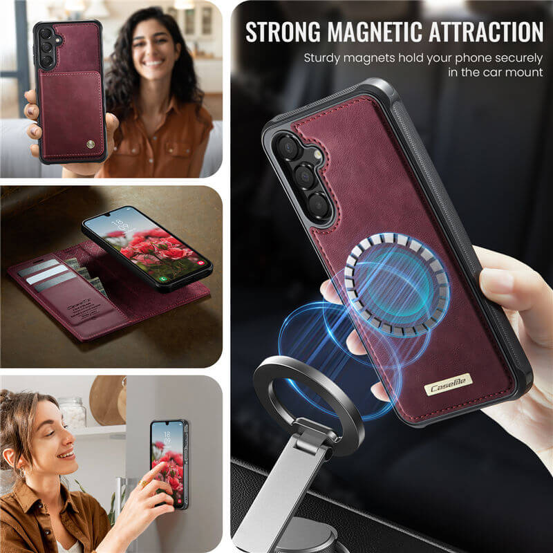 CaseMe Samsung Galaxy A16 5G 2-in-1 Magnetic Wallet Case with RFID Blocking
