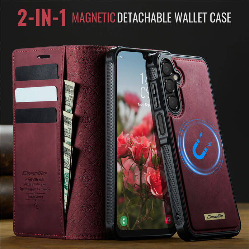 CaseMe Samsung Galaxy A16 5G 2-in-1 Magnetic Wallet Case with RFID Blocking