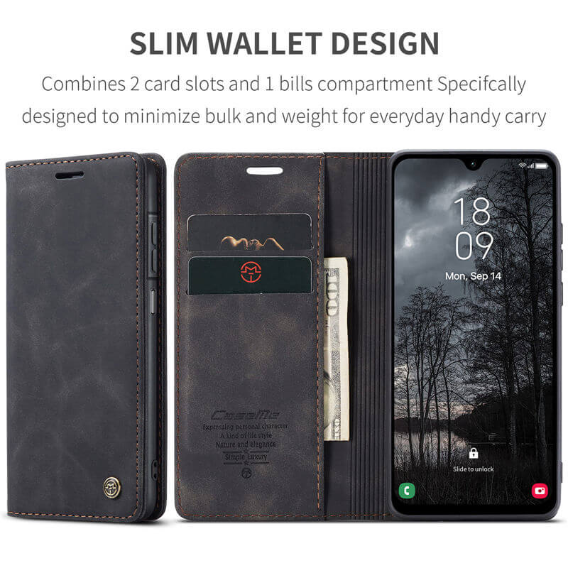CaseMe Samsung Galaxy A17 Wallet Suede Leather Case