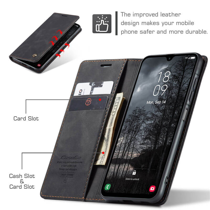 CaseMe Samsung Galaxy A17 Wallet Suede Leather Case