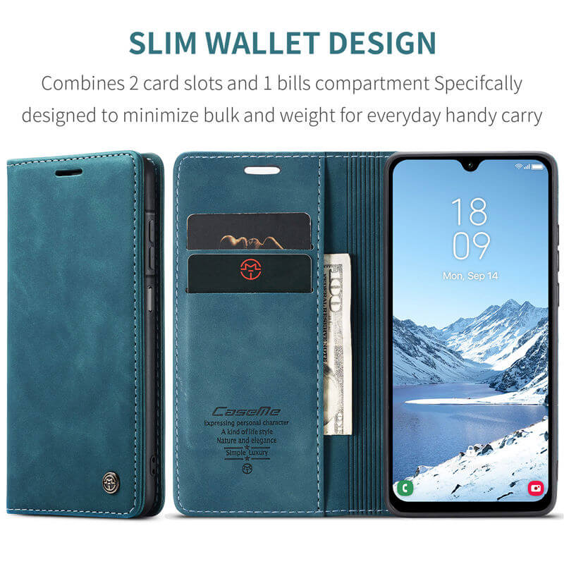 CaseMe Samsung Galaxy A17 Wallet Suede Leather Case