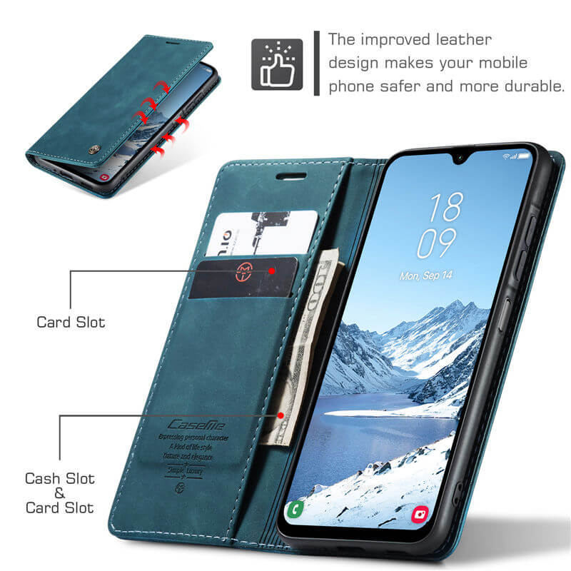 CaseMe Samsung Galaxy A17 Wallet Suede Leather Case