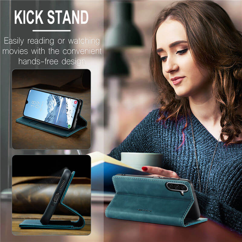 CaseMe Samsung Galaxy A17 Wallet Suede Leather Case