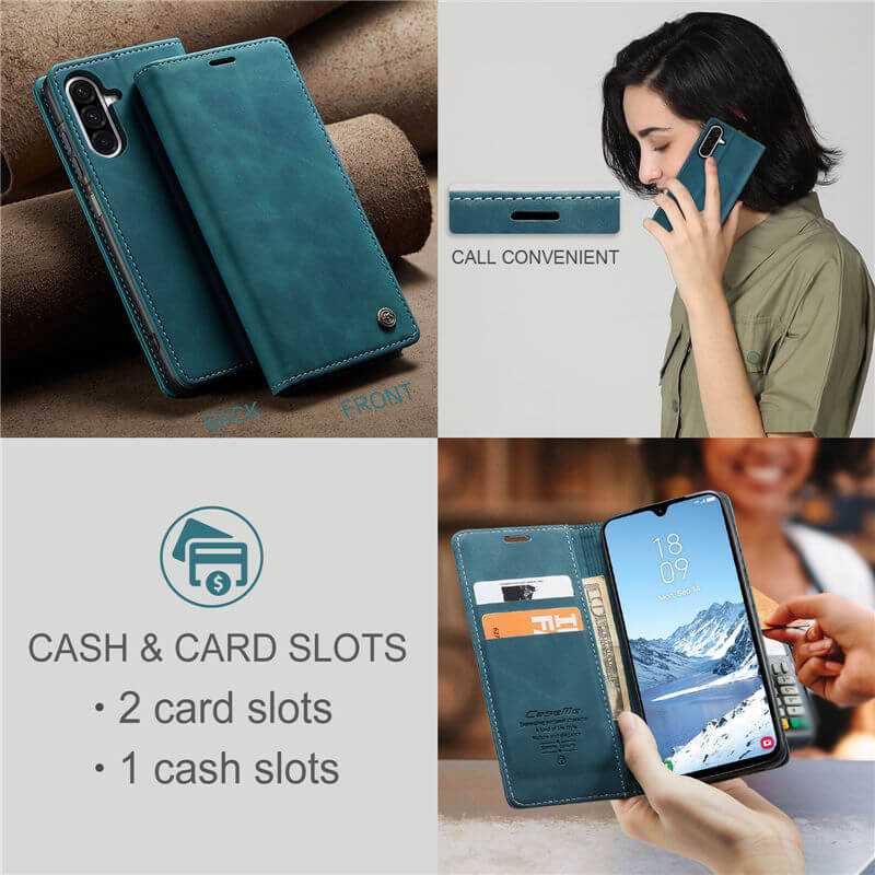 CaseMe Samsung Galaxy A17 Wallet Suede Leather Case