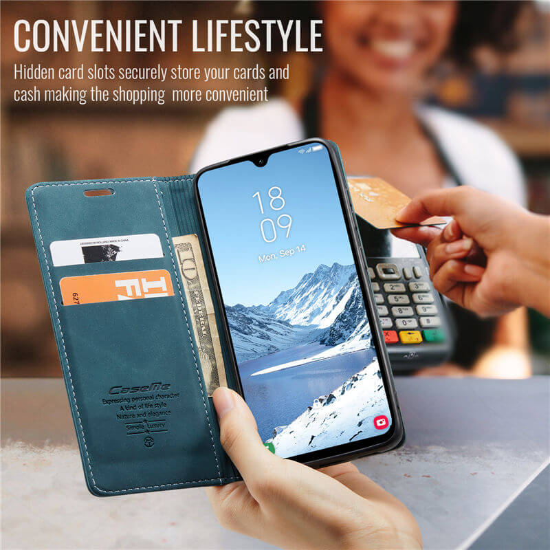 CaseMe Samsung Galaxy A17 Wallet Suede Leather Case