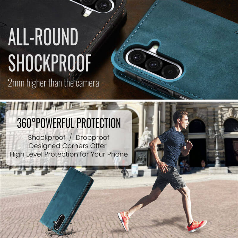 CaseMe Samsung Galaxy A17 Wallet Suede Leather Case