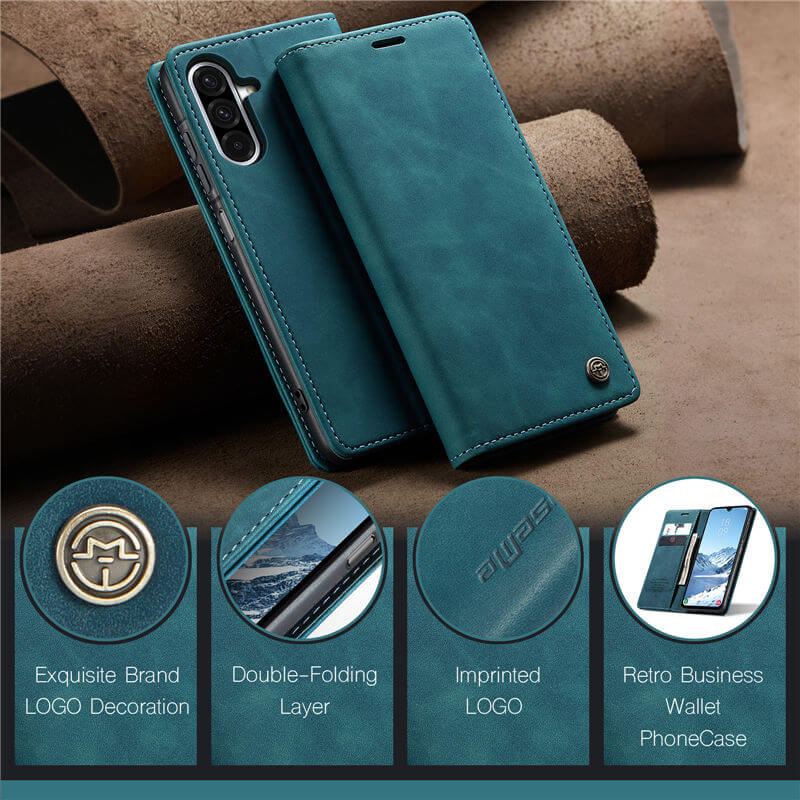 CaseMe Samsung Galaxy A17 Wallet Suede Leather Case