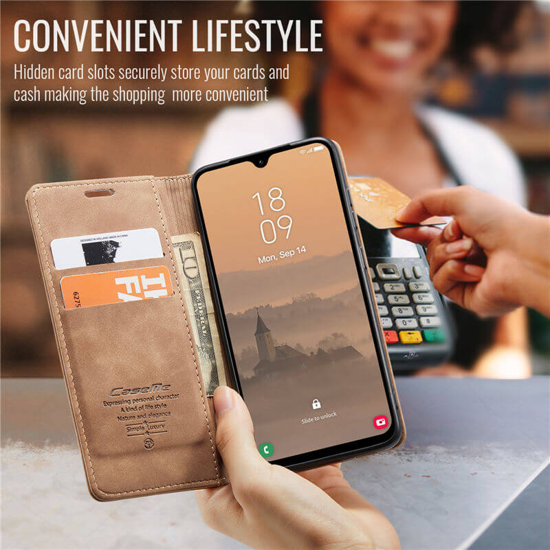 CaseMe Samsung Galaxy A17 Wallet Suede Leather Case