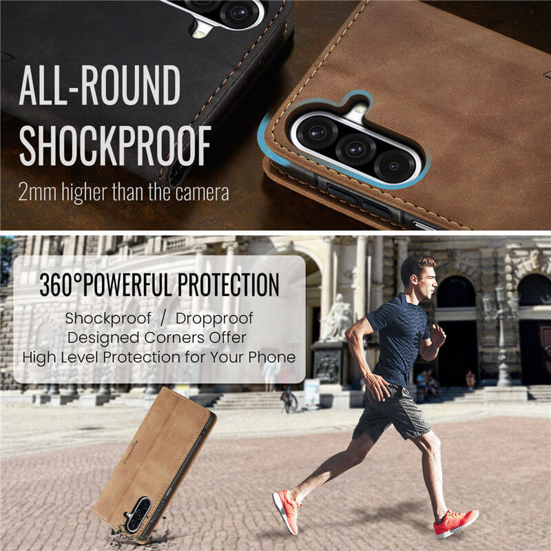 CaseMe Samsung Galaxy A17 Wallet Suede Leather Case