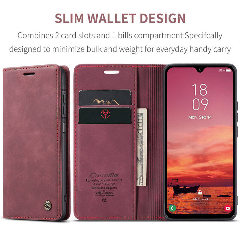 CaseMe Samsung Galaxy A17 Wallet Suede Leather Case