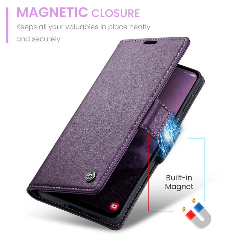 CaseMe Samsung Galaxy A17 Wallet RFID Blocking Case