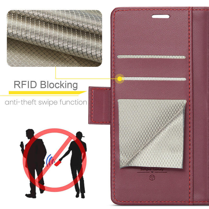 CaseMe Samsung Galaxy A17 Wallet RFID Blocking Case