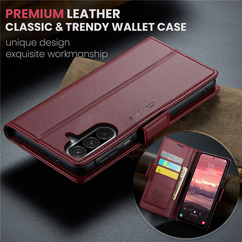 CaseMe Samsung Galaxy A17 Wallet RFID Blocking Case